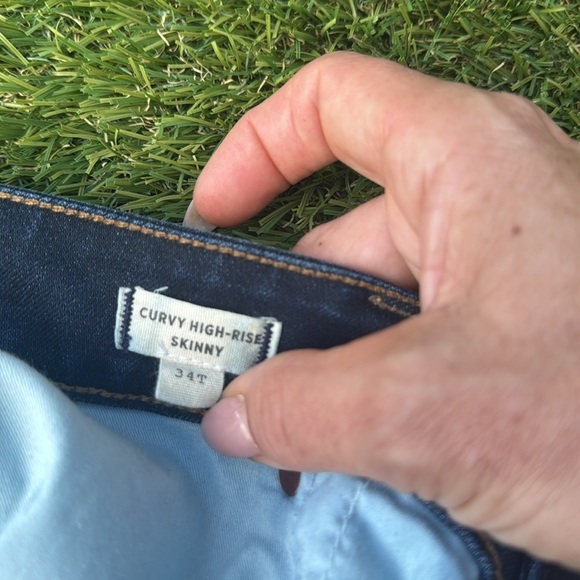 Blue High Rise Skinny Jeans Madewell - Picture 3 of 10